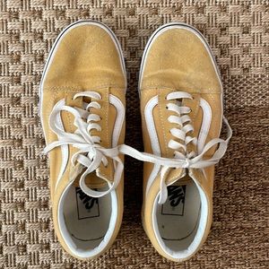Mustard yellow suede Vans